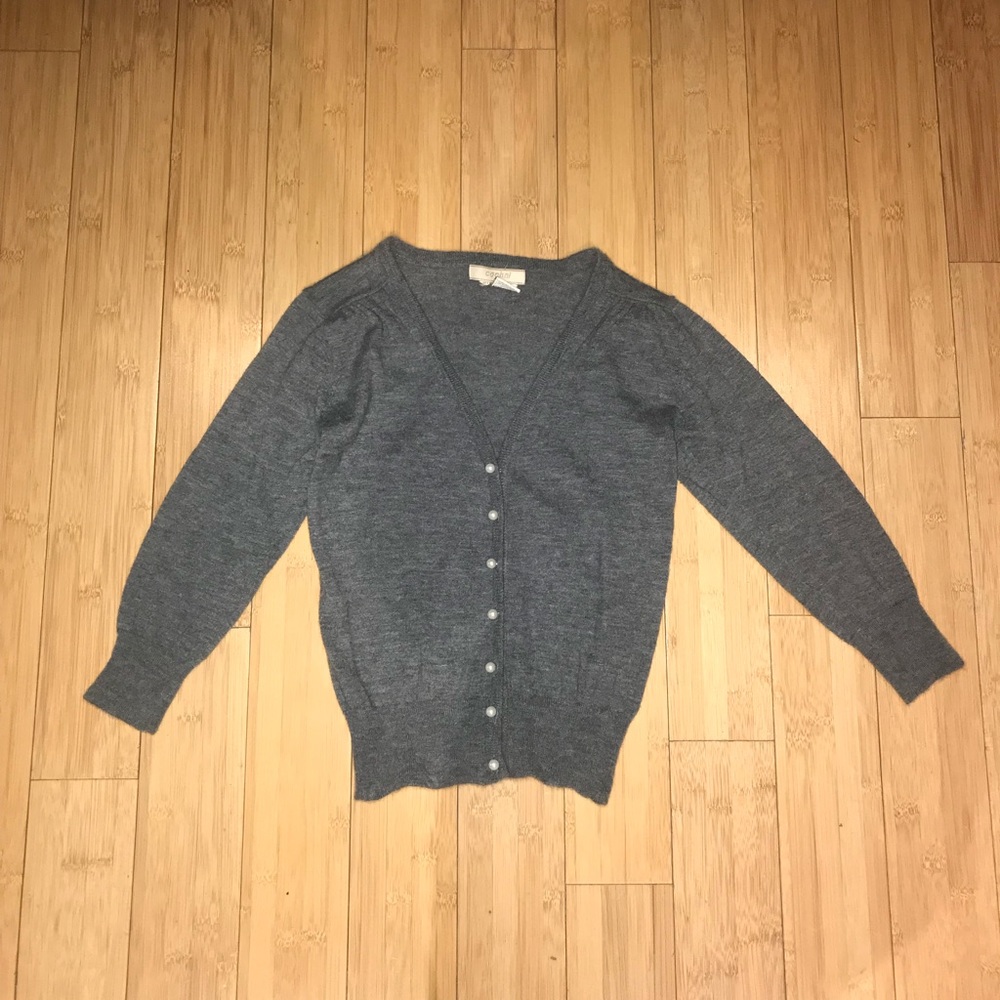 Cochni 100% Cashmere Button Up Mini Sweater